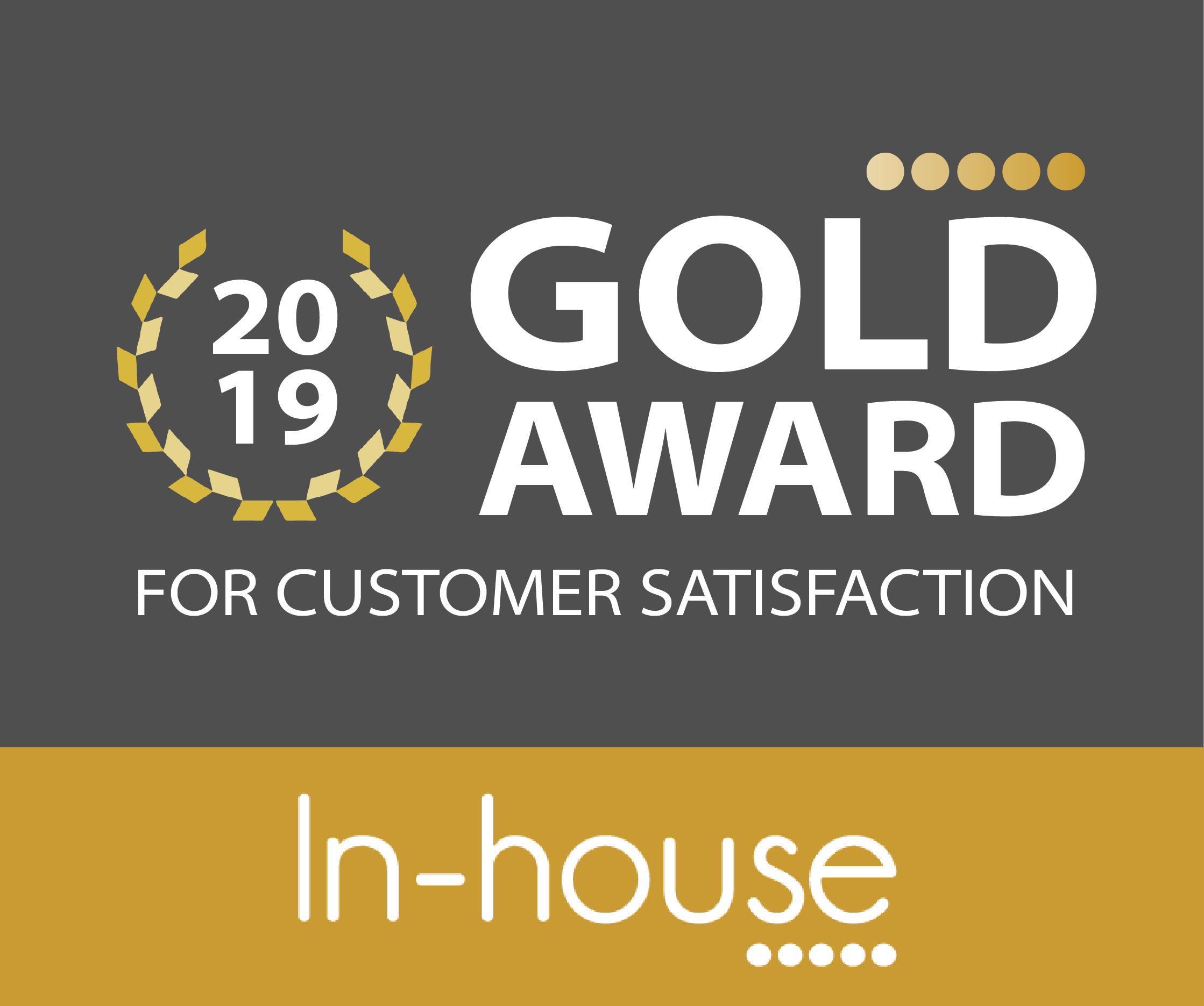 In House Customer Satisfaction Gold Award
