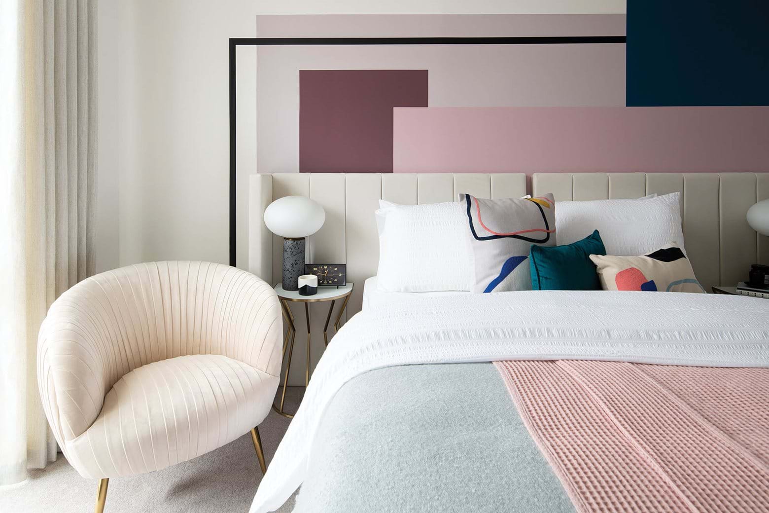 Use of colours can help make a room look bigger.